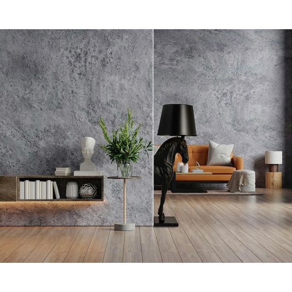 Lampa podłogowa KOŃ HORSE STAND S czarna - włókno szklane - Moosee